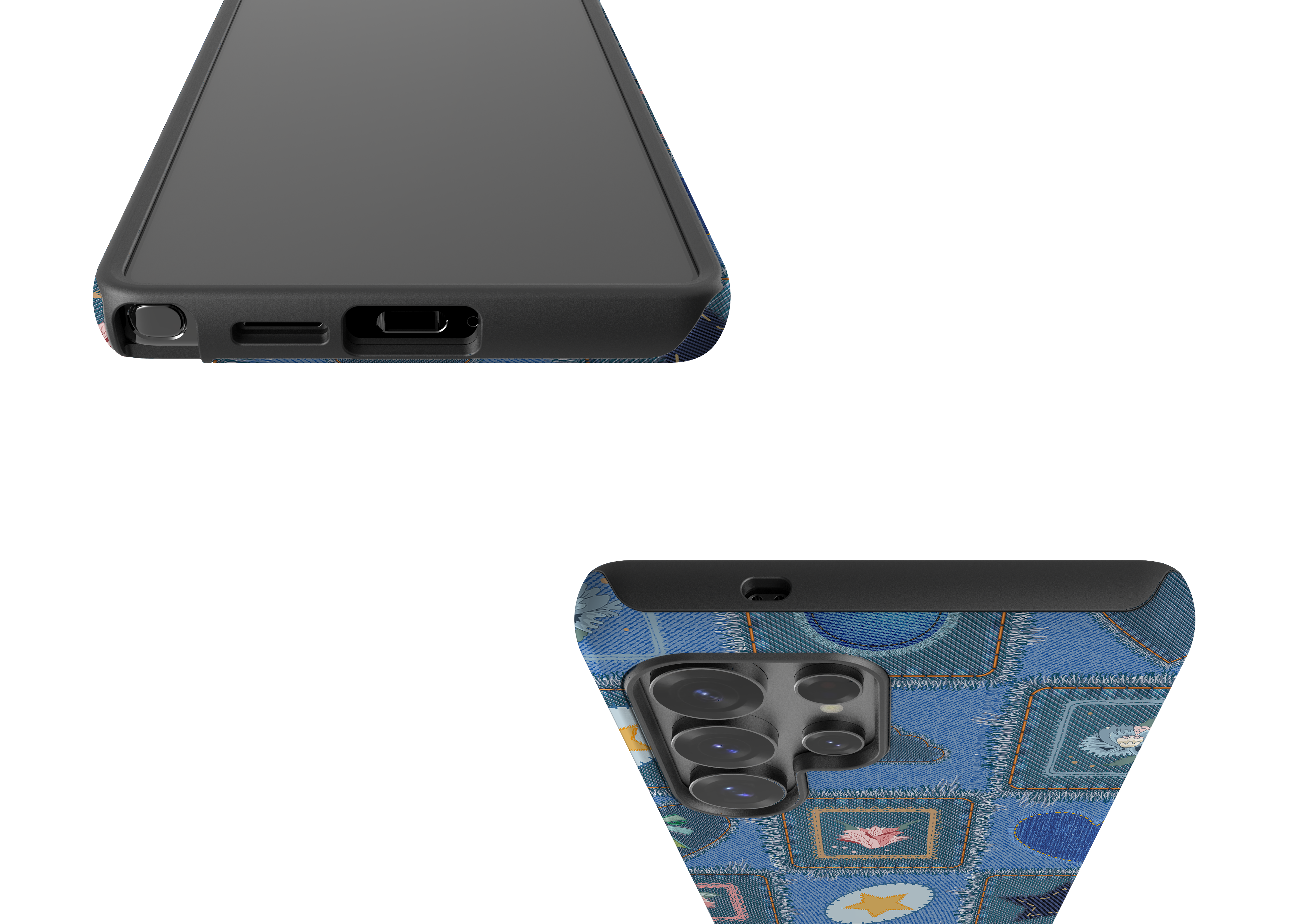 Denim Patchwork Case - Samsung Galaxy S25 Series