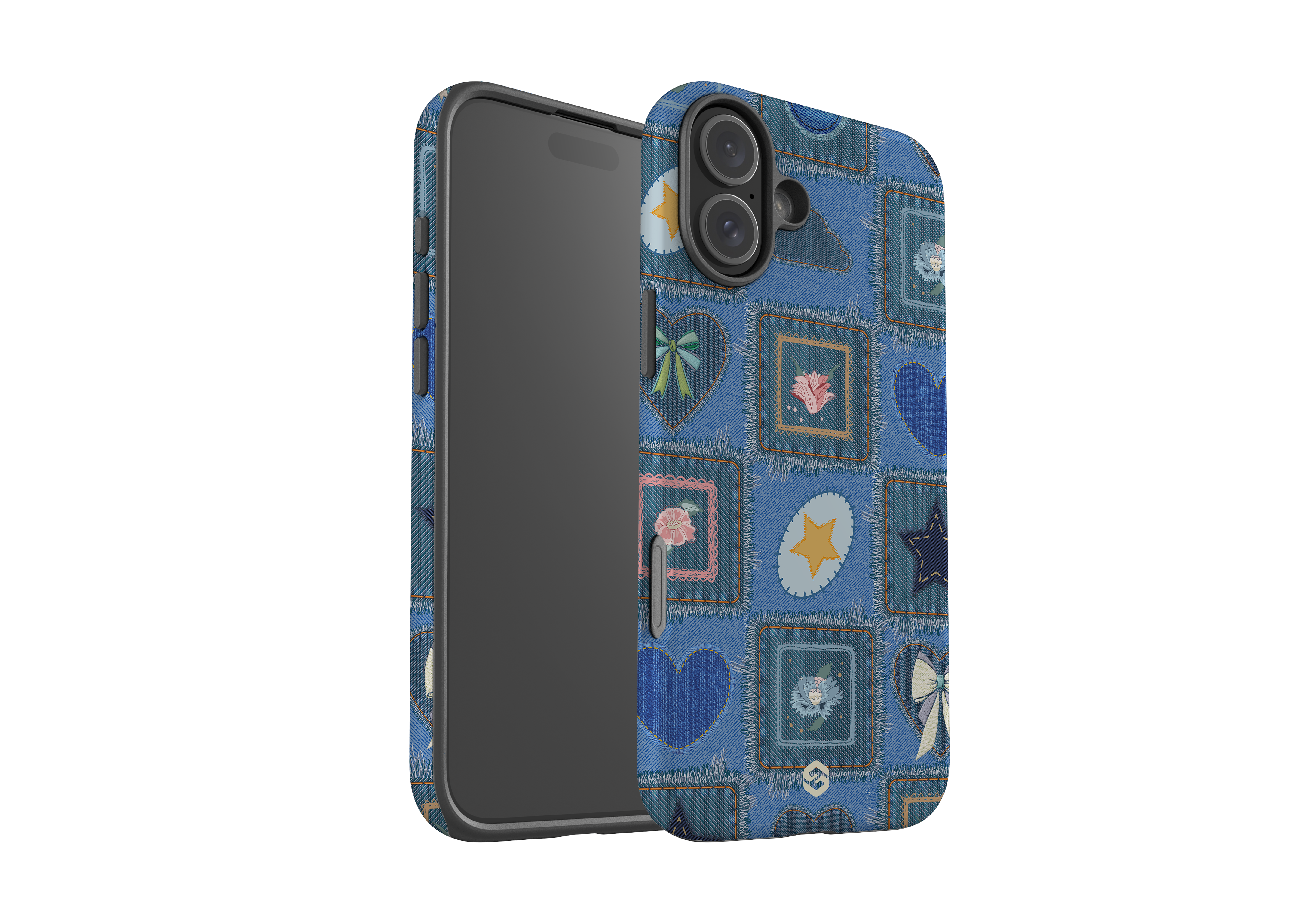 Denim Patchwork Case - iPhone 16 Series
