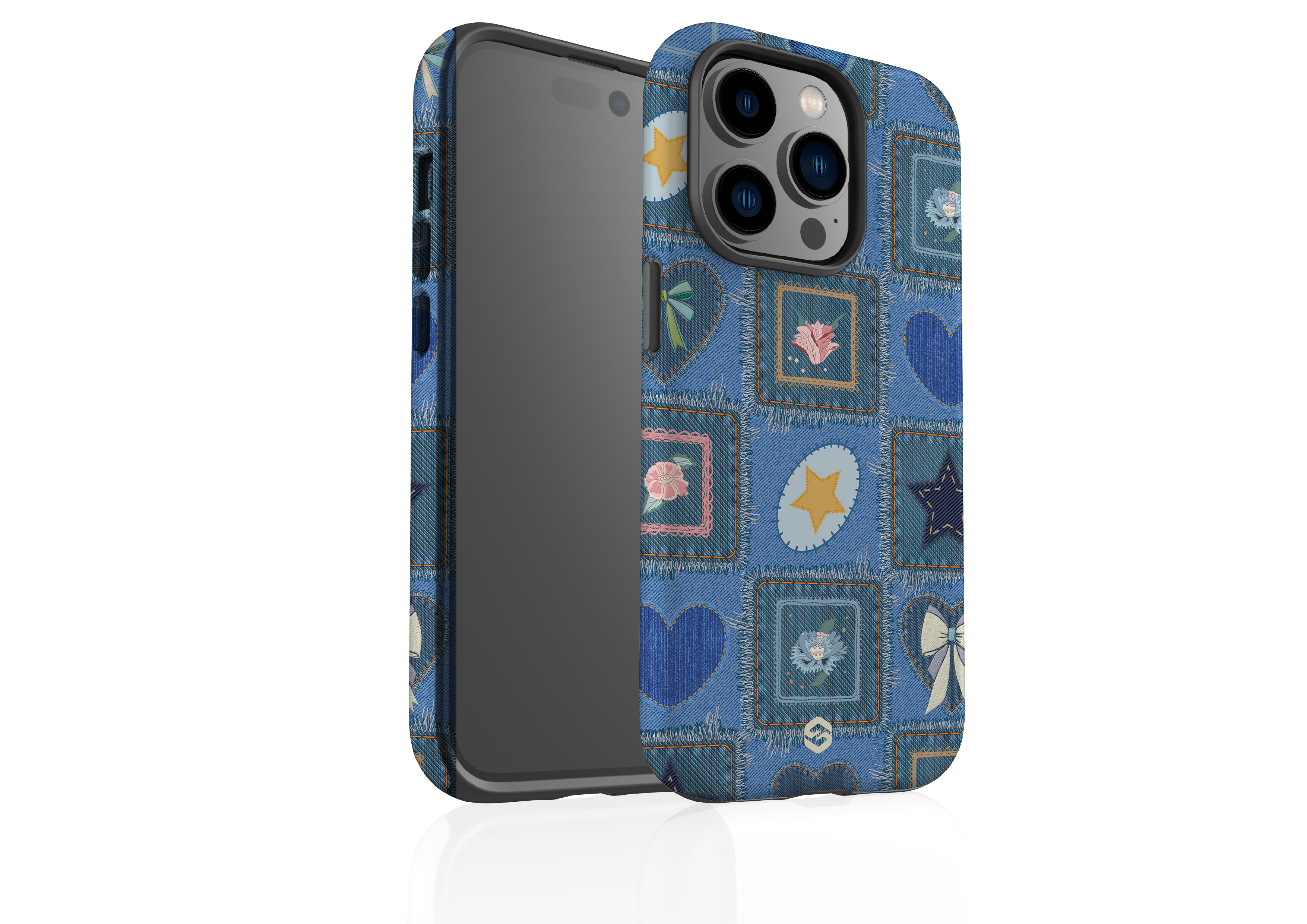 Denim Patchwork Case - iPhone 14 Series