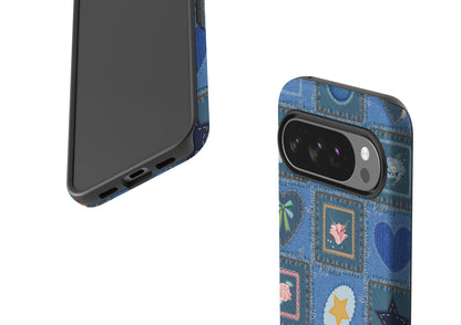 Denim Patchwork Case - Google Pixel 10 Series