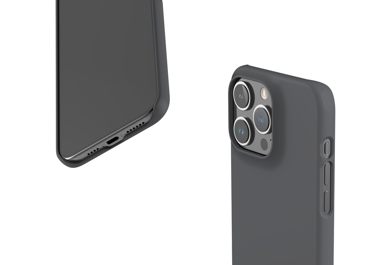 Stormy Grey Snap Case in Gloss - iPhone 15 Series