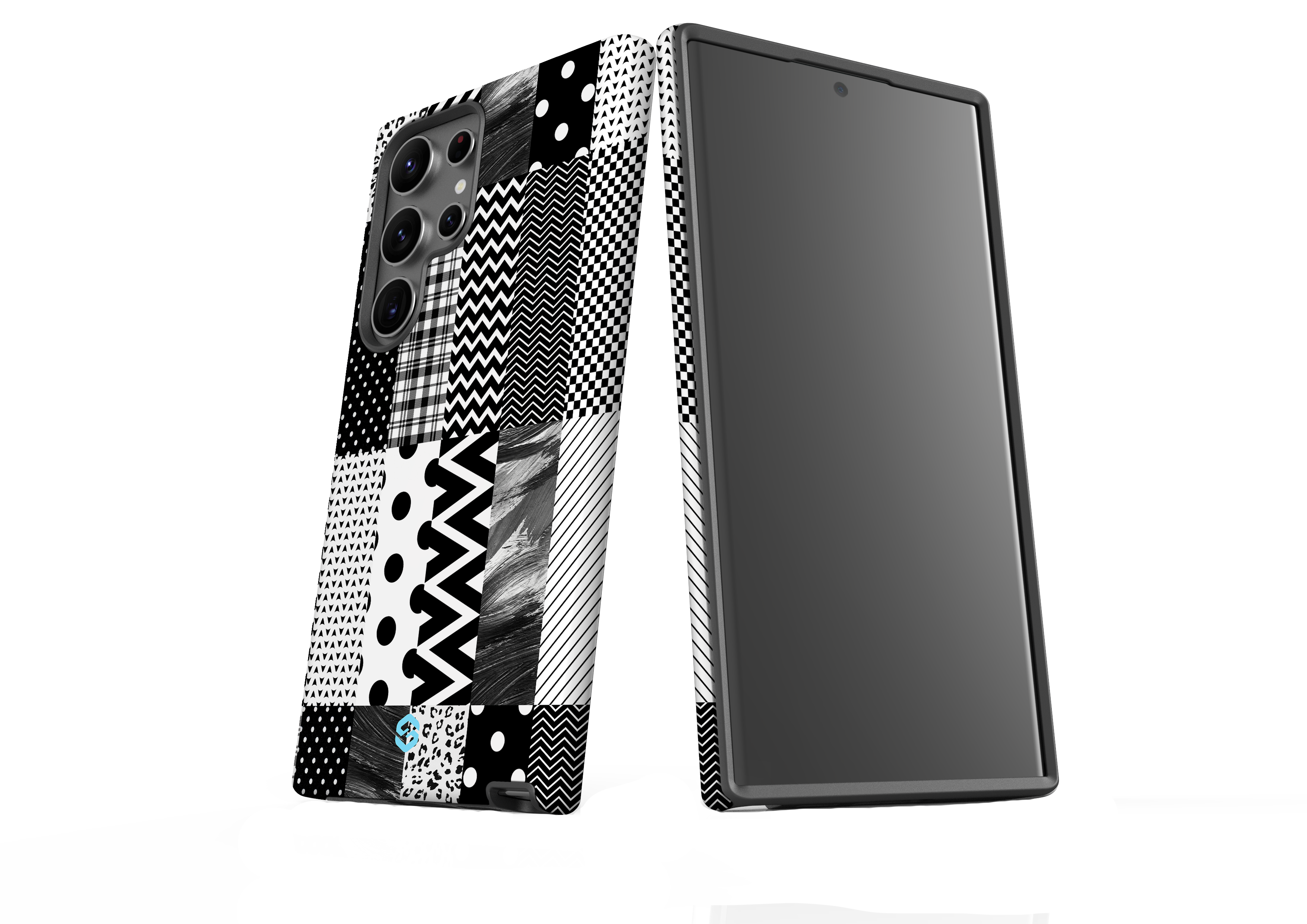 Noir Patchwork Case - Samsung Galaxy S23 Series