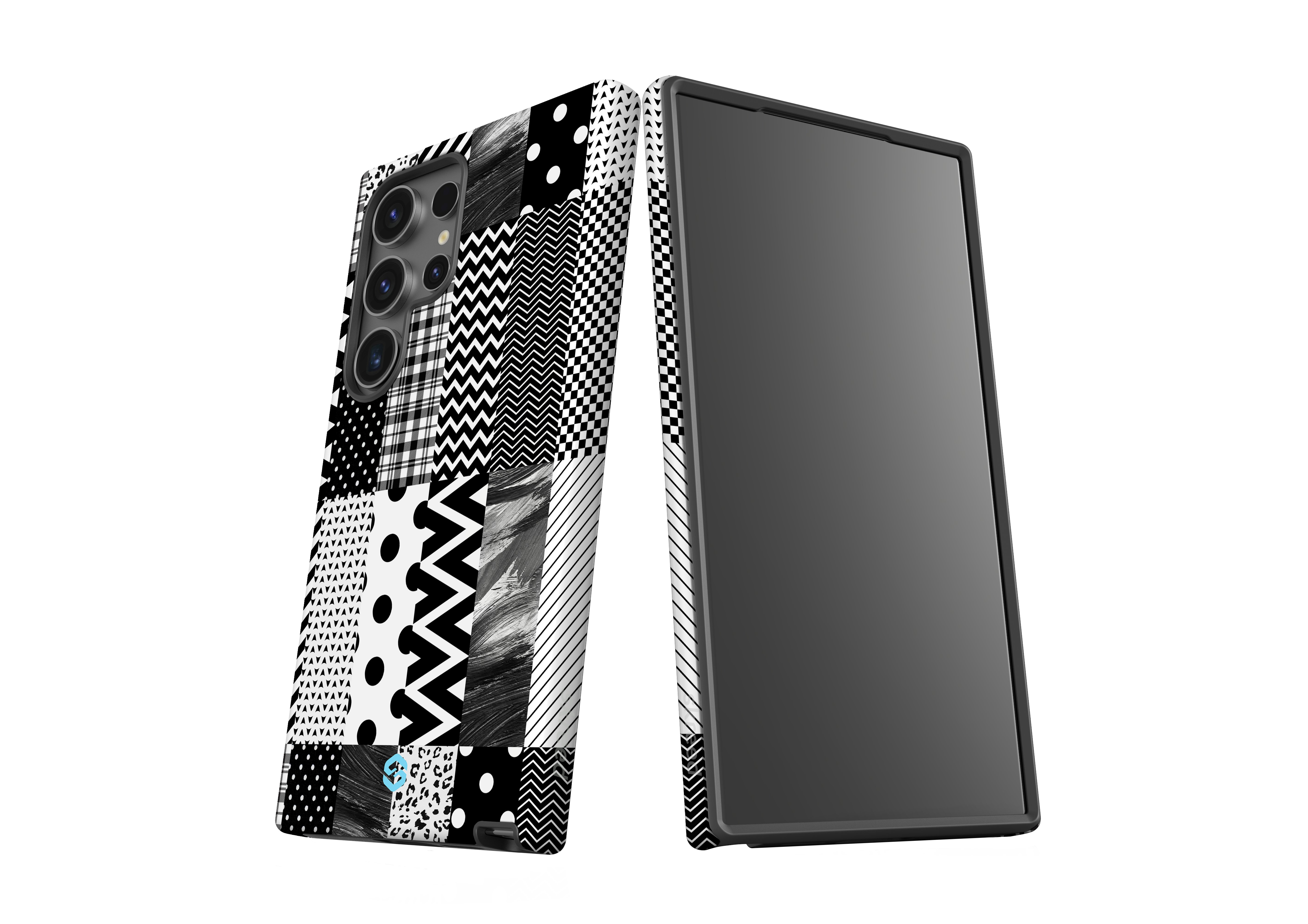 Noir Patchwork Case - Samsung Galaxy S24 Series