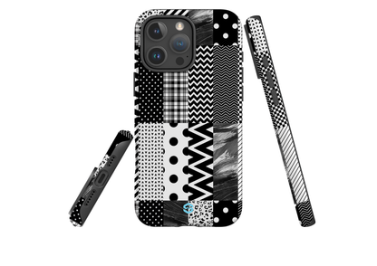Noir Patchwork Case - iPhone 16 Series