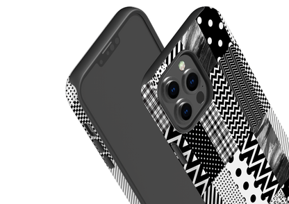 Noir Patchwork Case - iPhone 13 Series