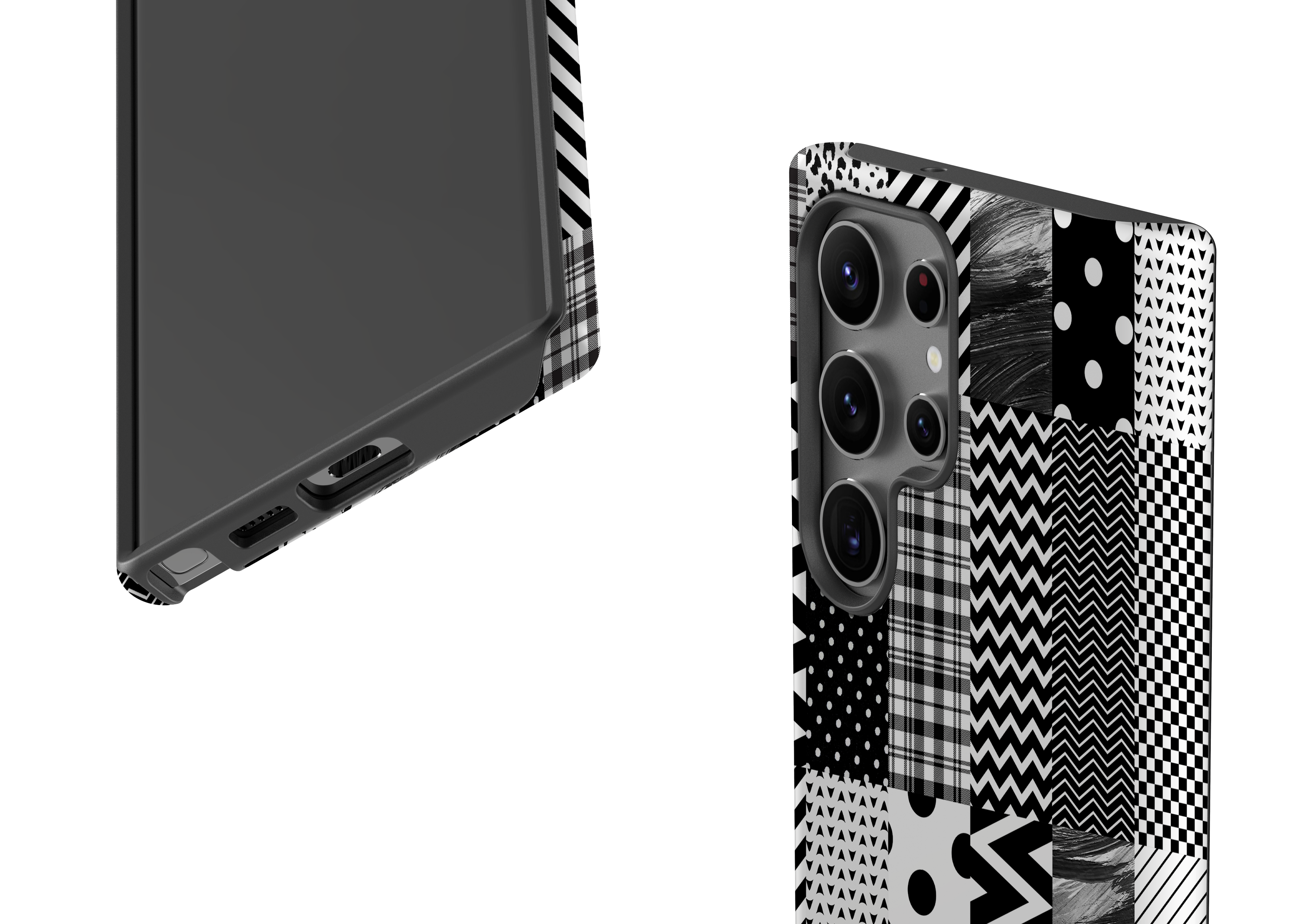 Noir Patchwork Case - Samsung Galaxy S23 Series