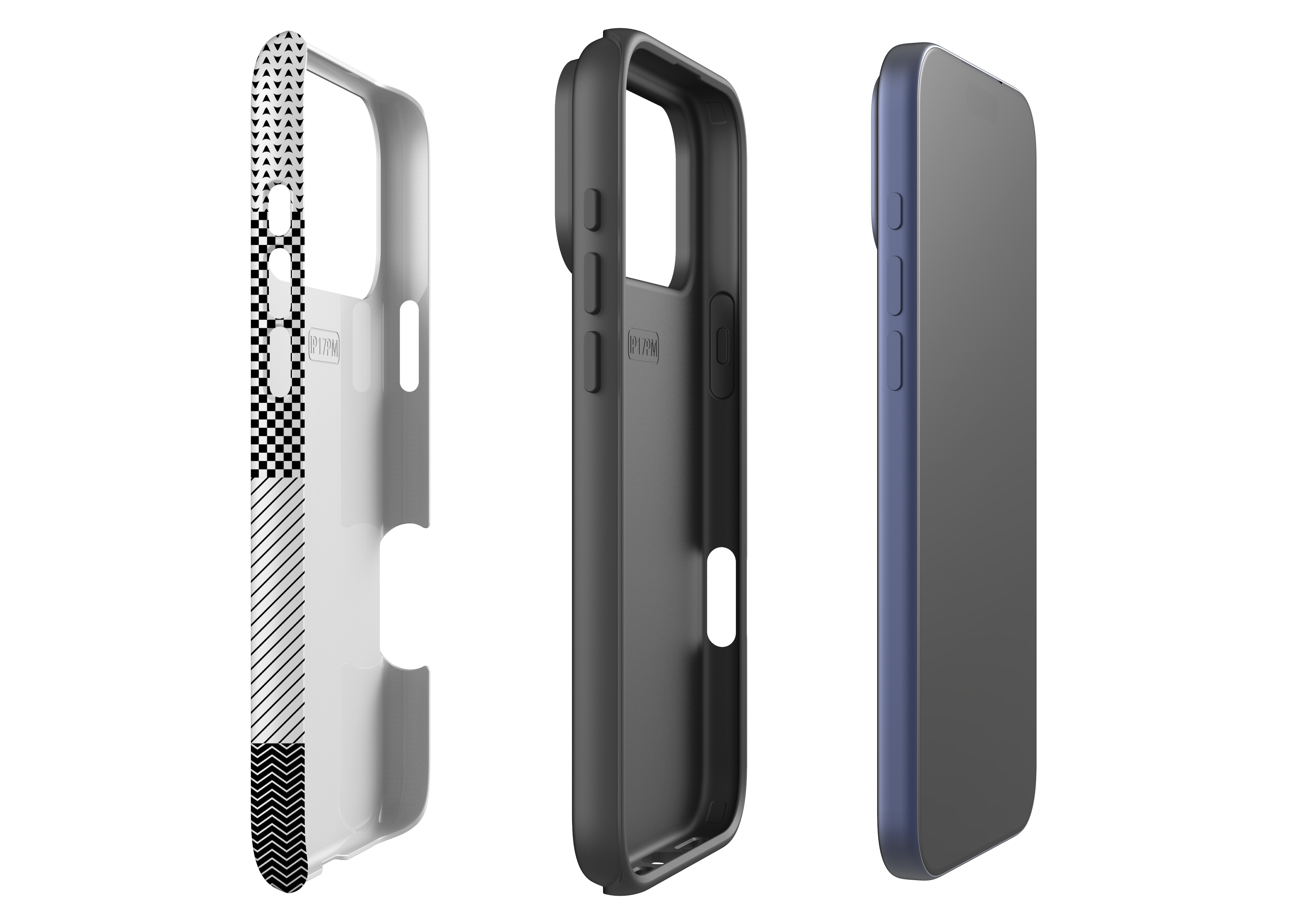 Noir Patchwork Case - iPhone 17 Series