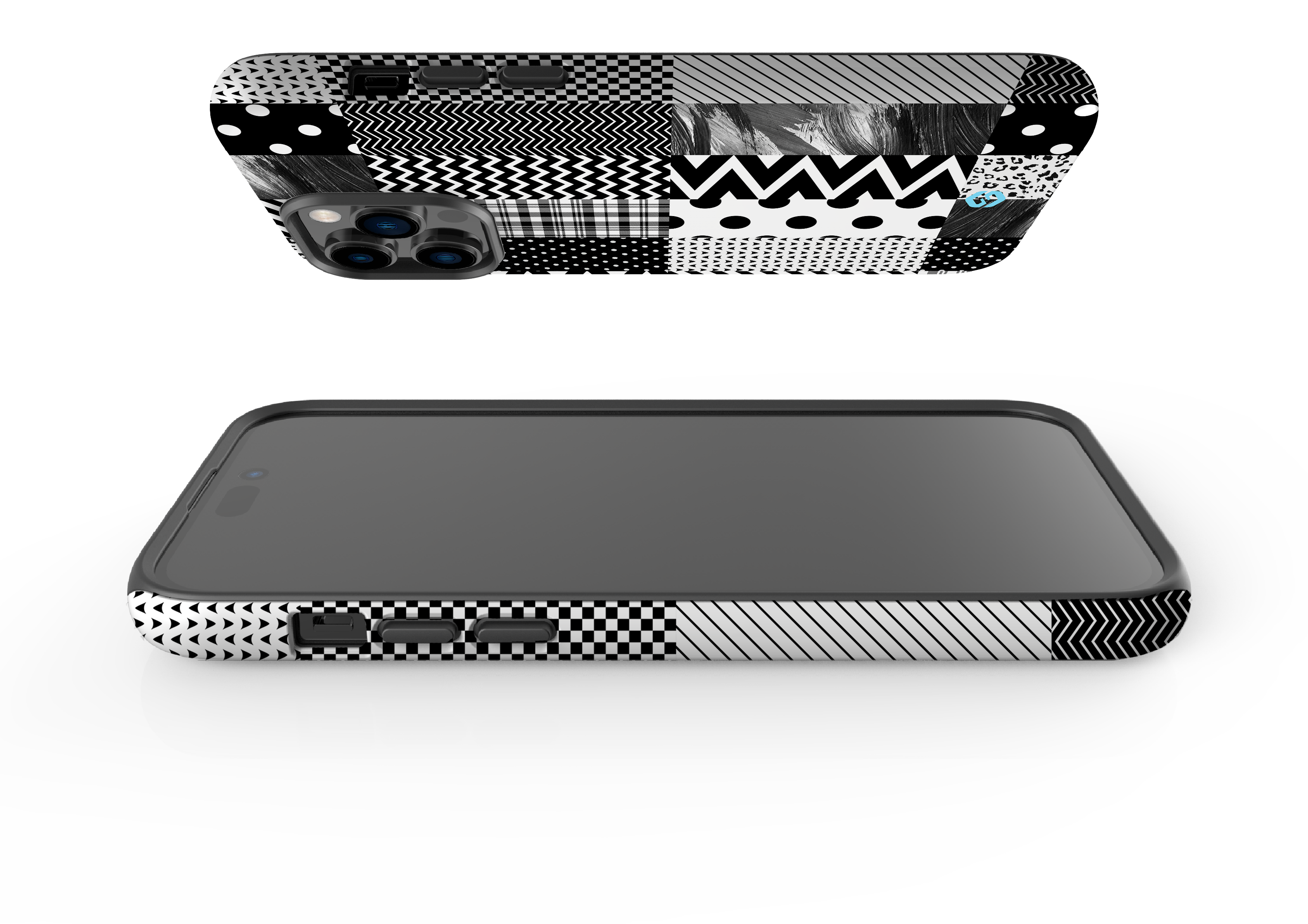 Noir Patchwork Case - iPhone 14 Series