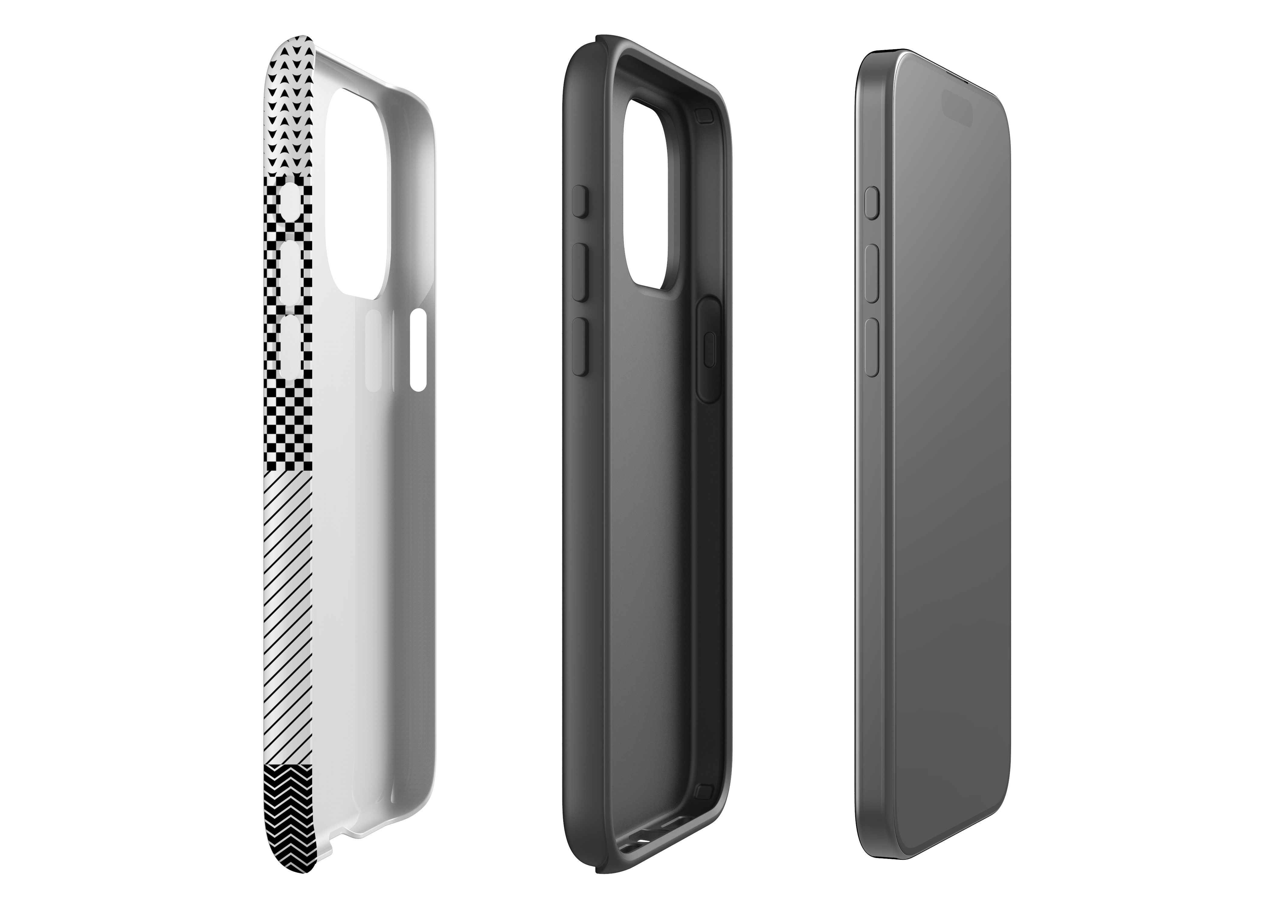 Noir Patchwork Case - iPhone 15 Series