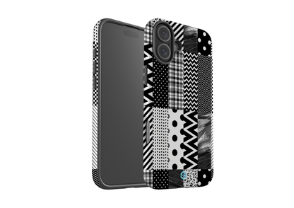 Noir Patchwork Case - iPhone 16 Series