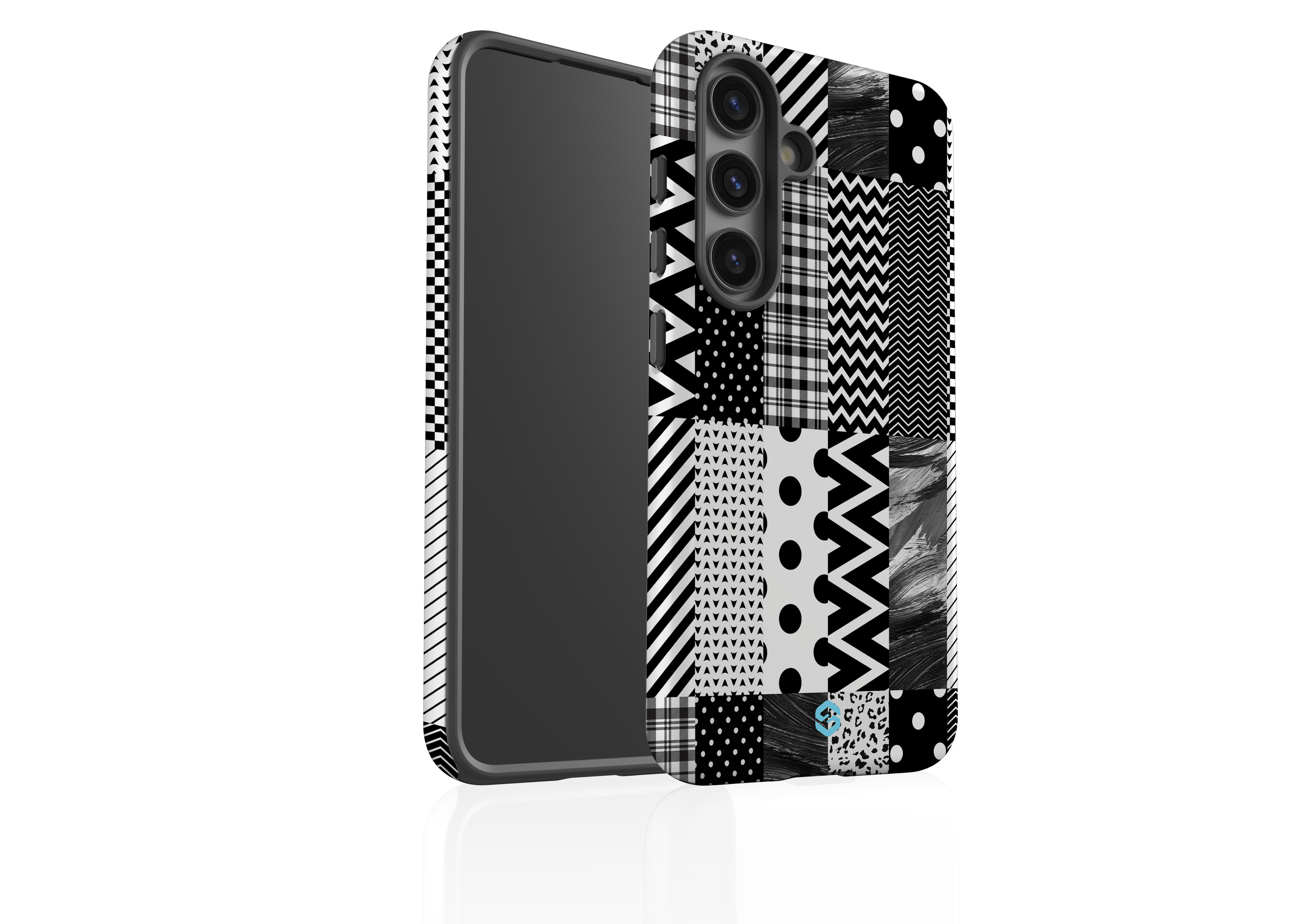 Noir Patchwork Case - Samsung Galaxy S24 Series