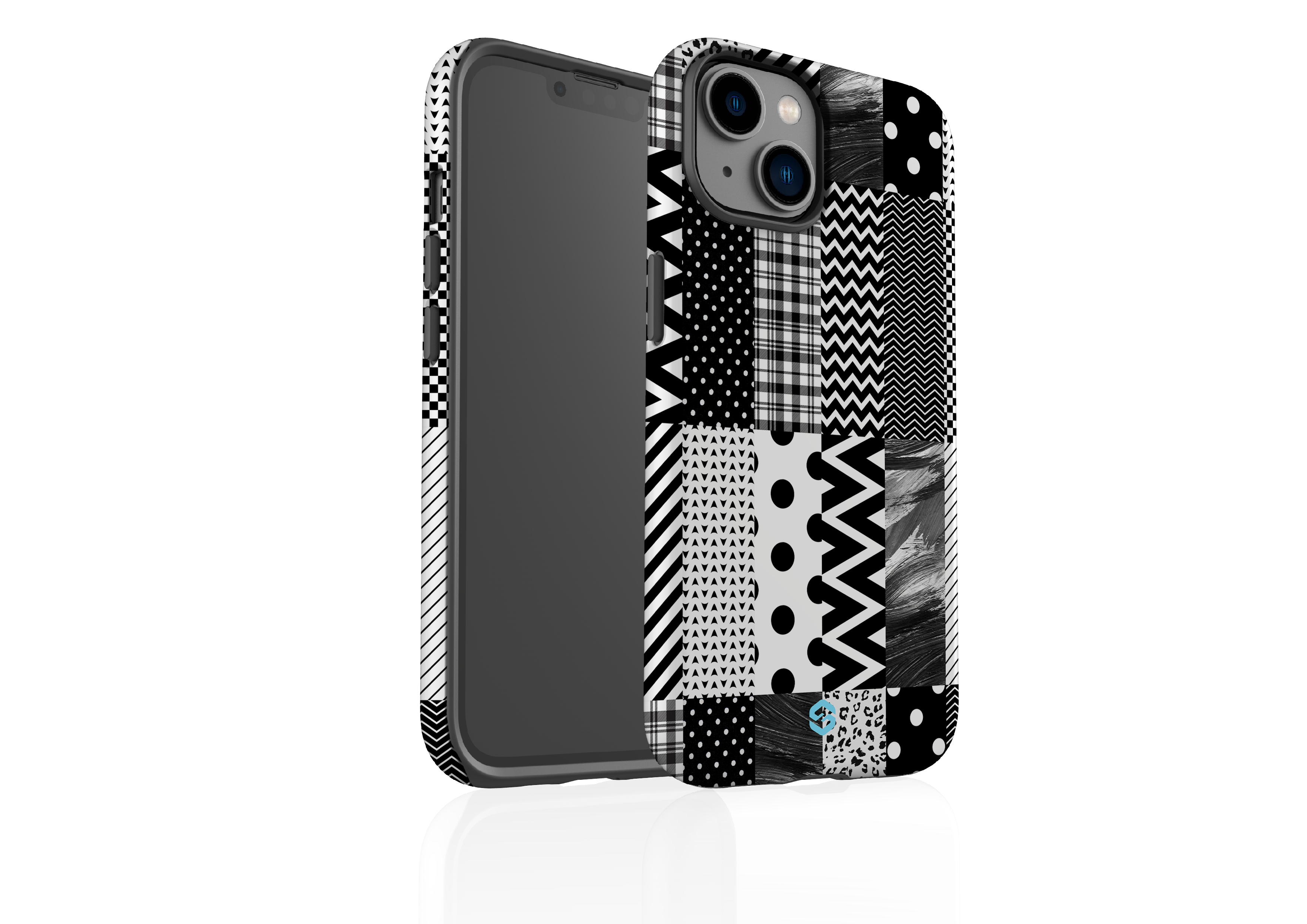 Noir Patchwork Case - iPhone 14 Series