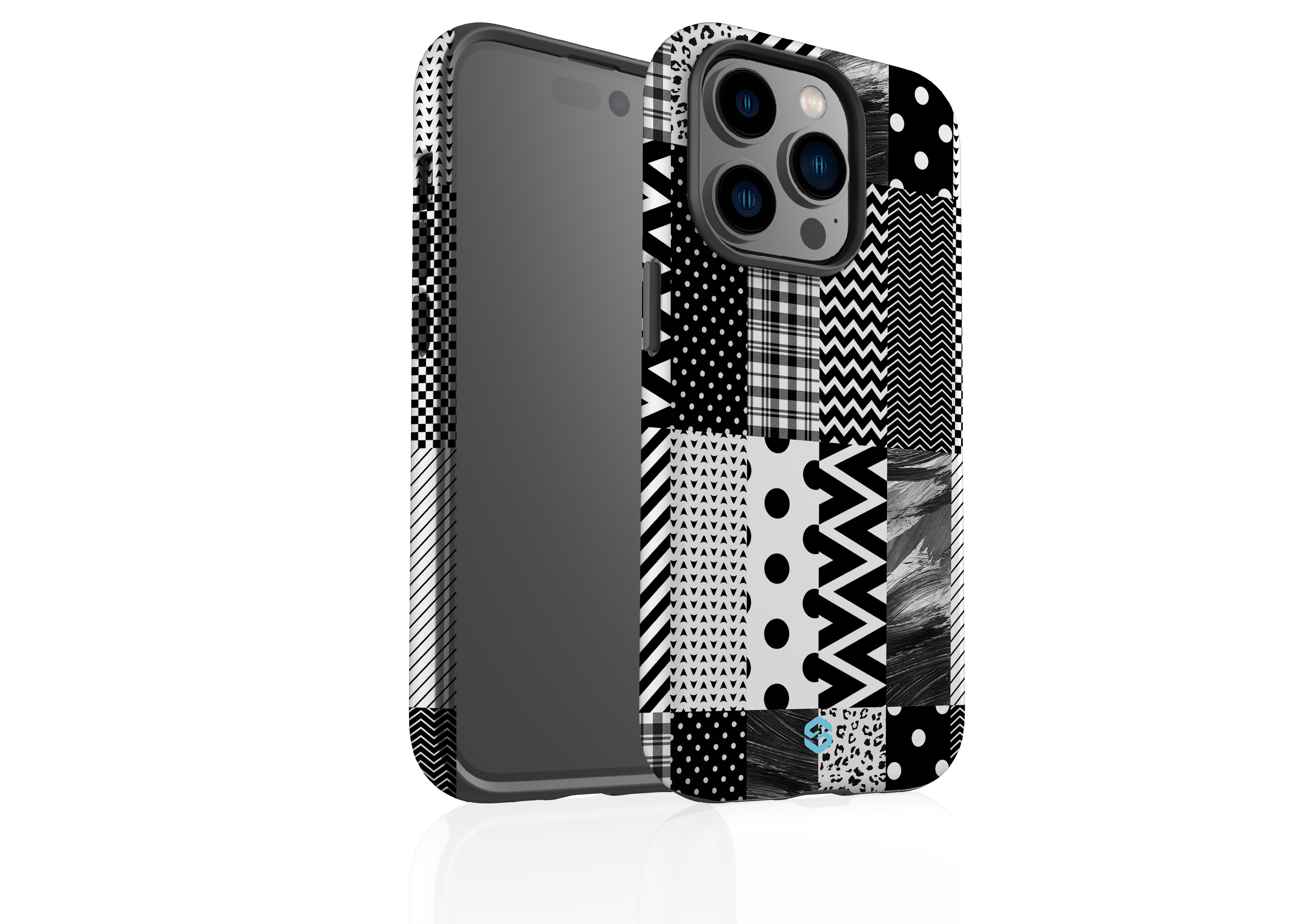 Noir Patchwork Case - iPhone 14 Series