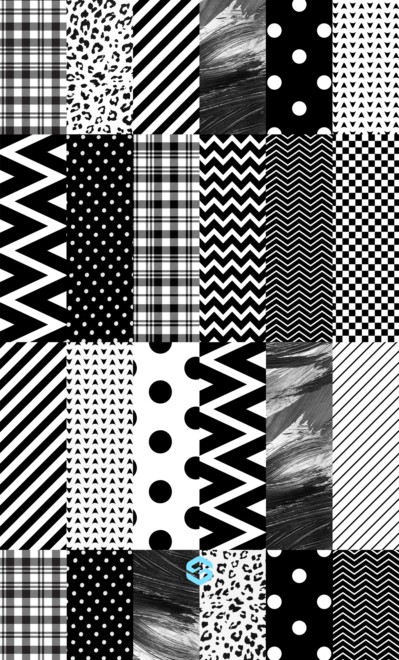 Noir Patchwork Case - iPhone 14 Series