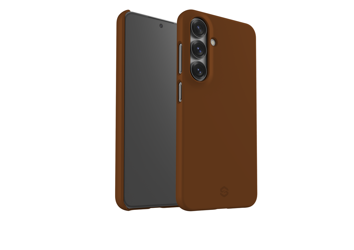 Basic Brown Snap Case in Gloss - Samsung Galaxy S25 Series