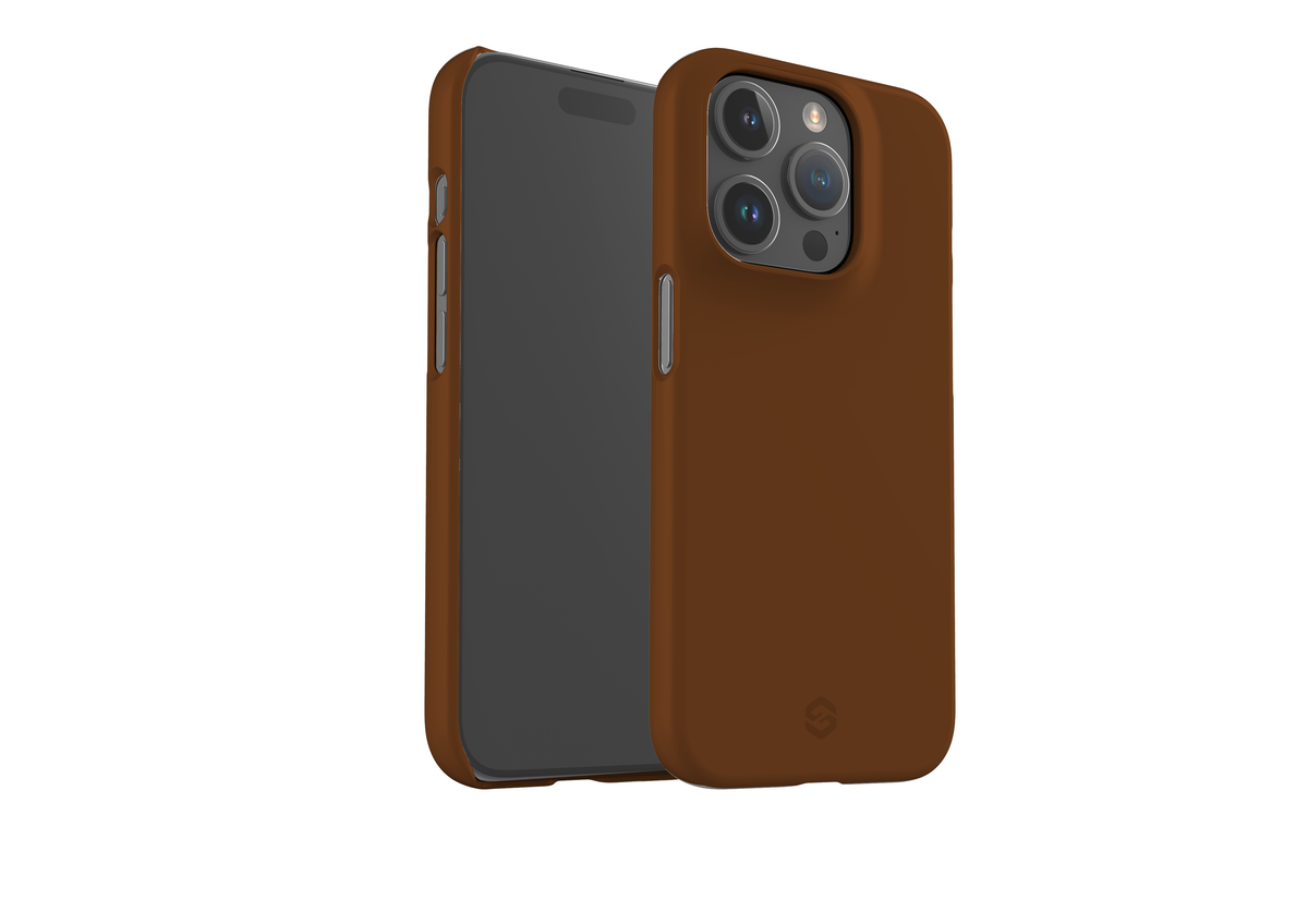 Basic Brown Snap Case in Gloss - iPhone 15 Series