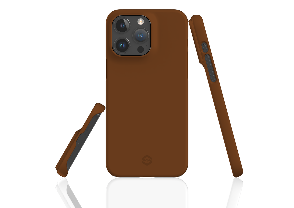 Basic Brown Snap Case in Gloss - iPhone 15 Series