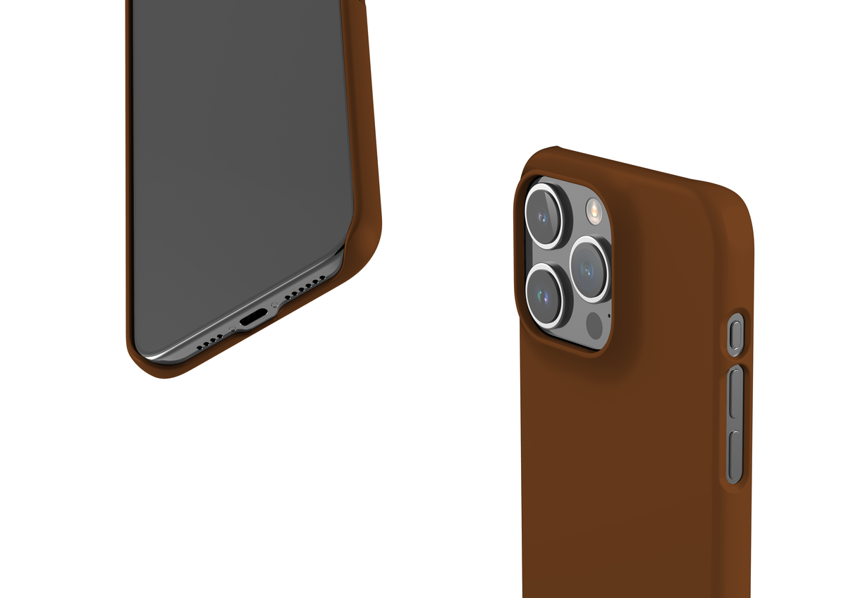 Basic Brown Snap Case in Gloss - iPhone 15 Series