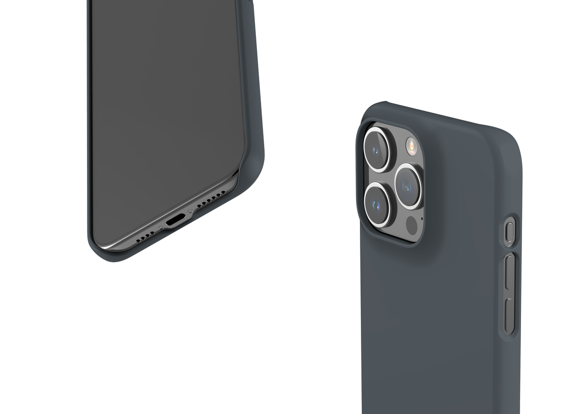 Stormy Grey Snap Case in Gloss - iPhone 15 Series