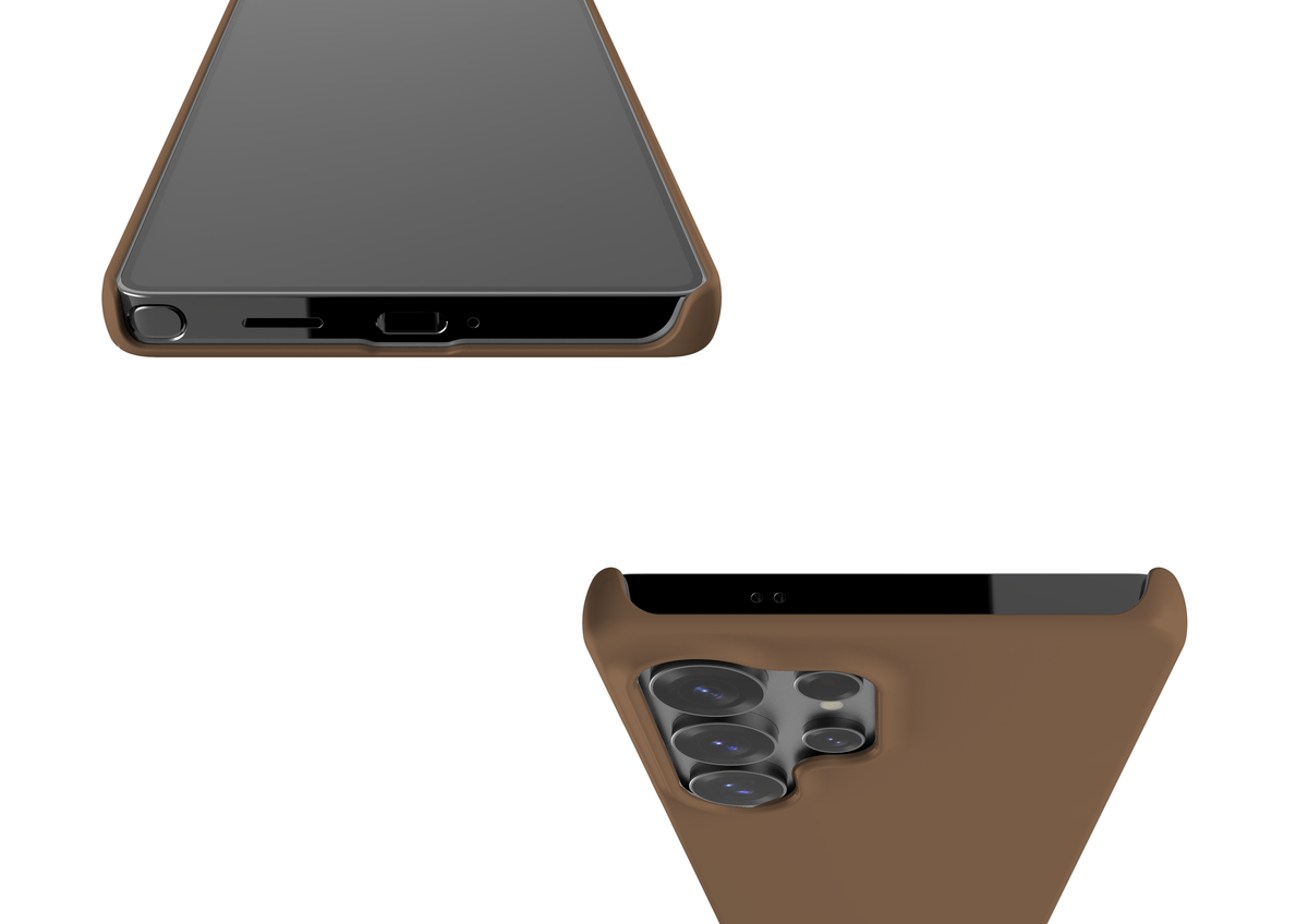Basic Brown Snap Case in Gloss - Samsung Galaxy S25 Series