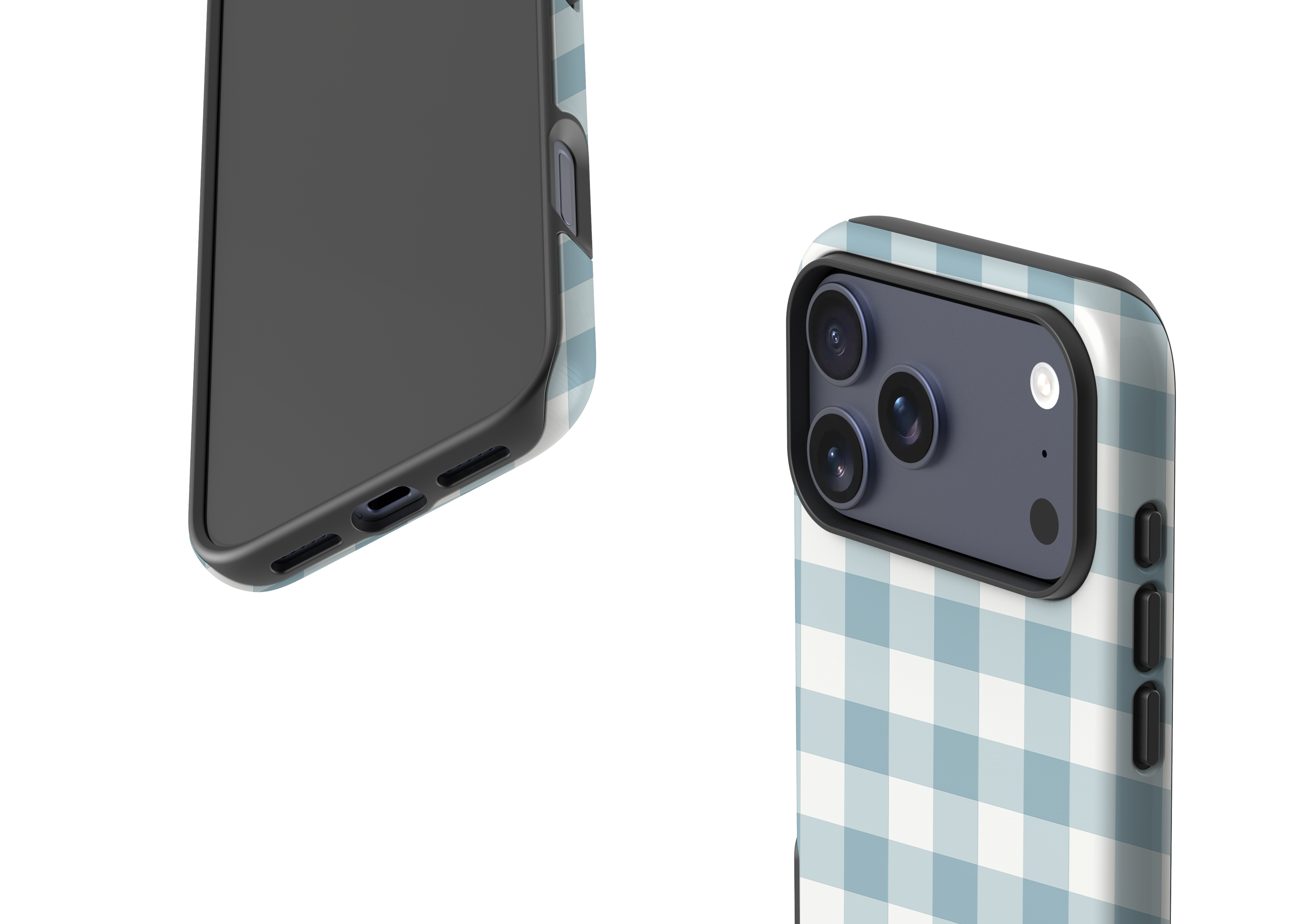 Teal Check Case - iPhone 17 Series