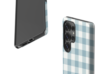 Teal Check Case - Samsung Galaxy S25 Series