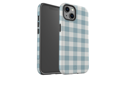 Teal Check Case - iPhone 13 Series
