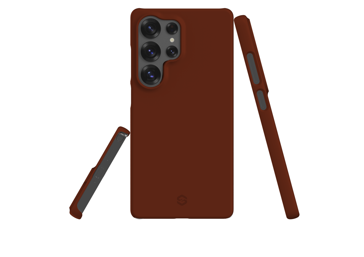Basic Brown Snap Case in Gloss - Samsung Galaxy S25 Series
