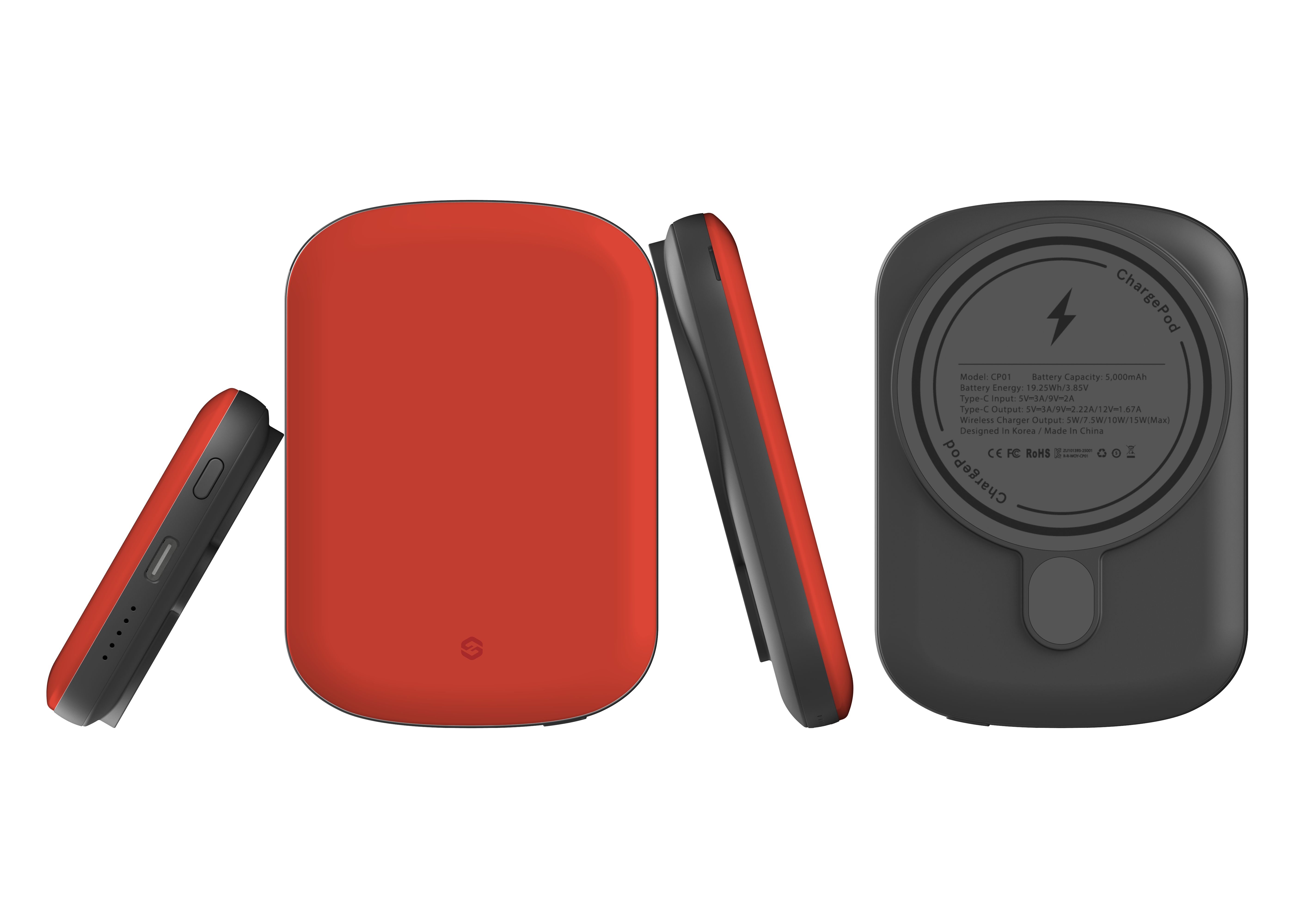 Roaring Red MagSafe Power Bank