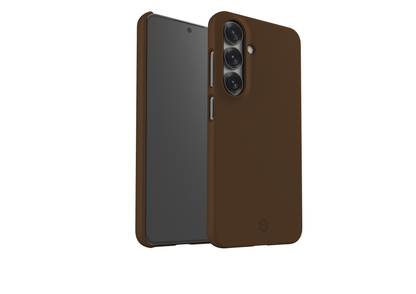 Basic Brown Snap Case in Gloss - Samsung Galaxy S25 Series