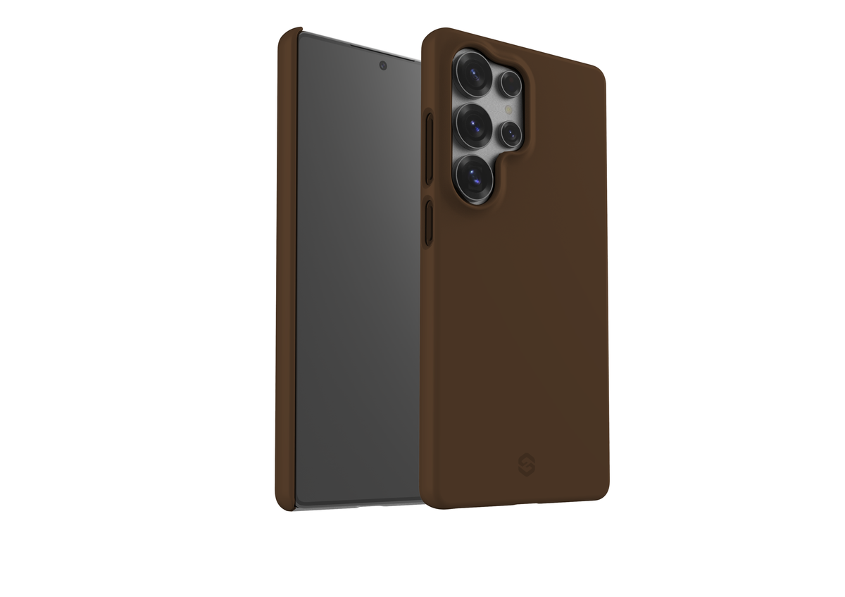 Basic Brown Snap Case in Gloss - Samsung Galaxy S25 Series