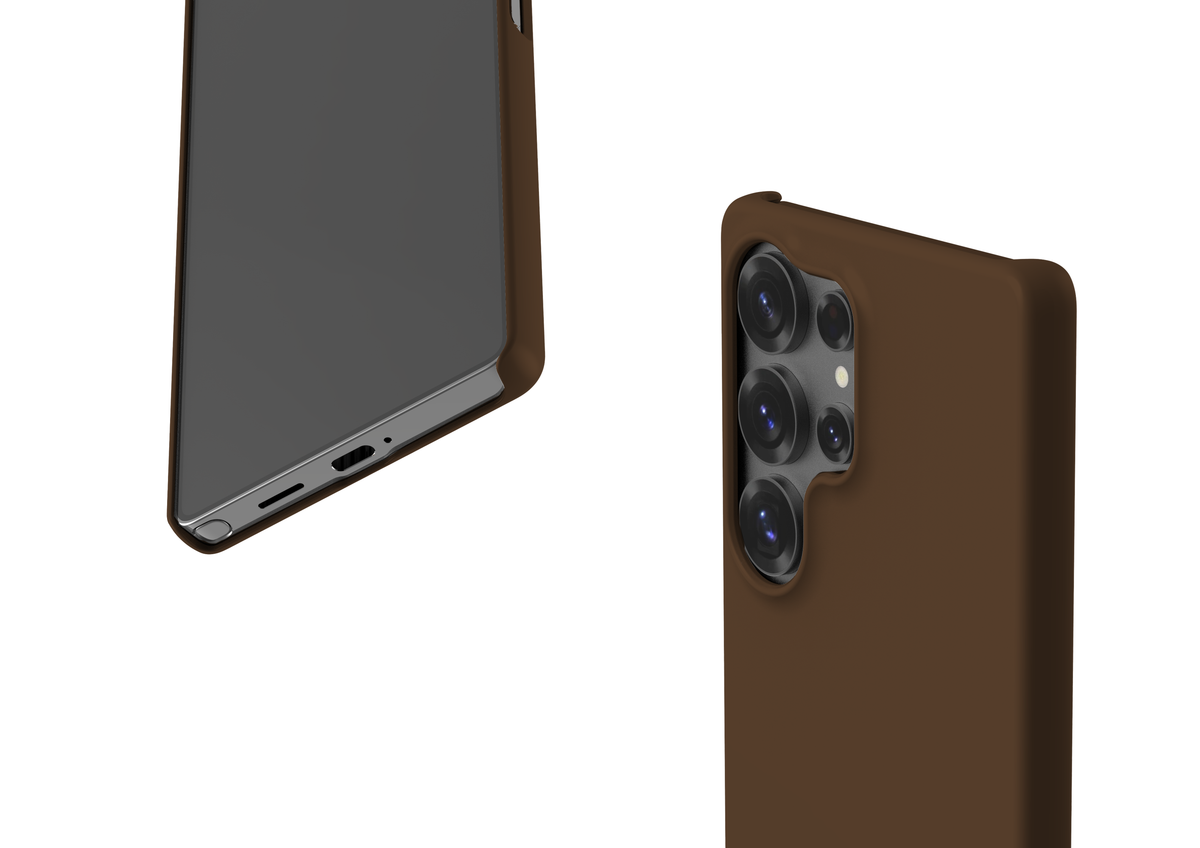 Basic Brown Snap Case in Gloss - Samsung Galaxy S25 Series