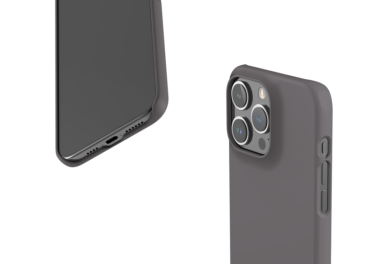 Stormy Grey Snap Case in Gloss - iPhone 15 Series