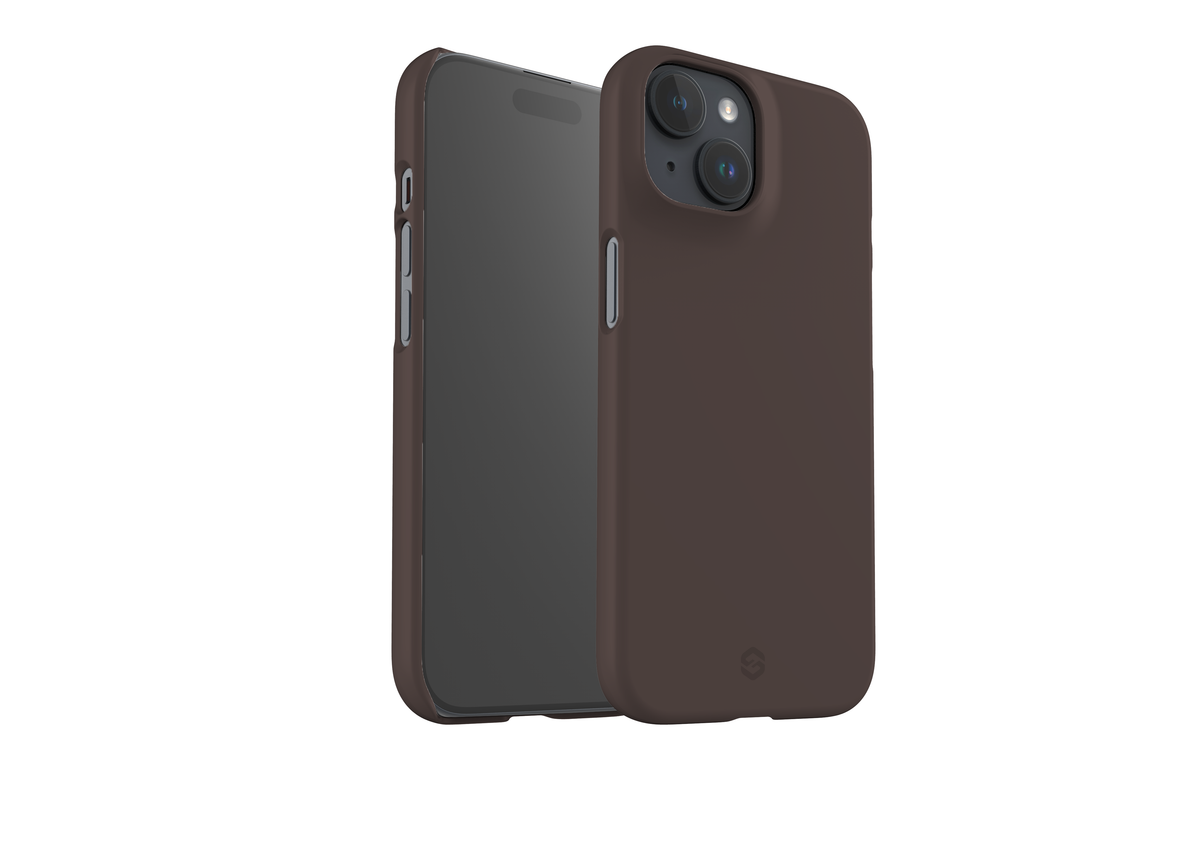 Basic Brown Snap Case in Gloss - iPhone 15 Series