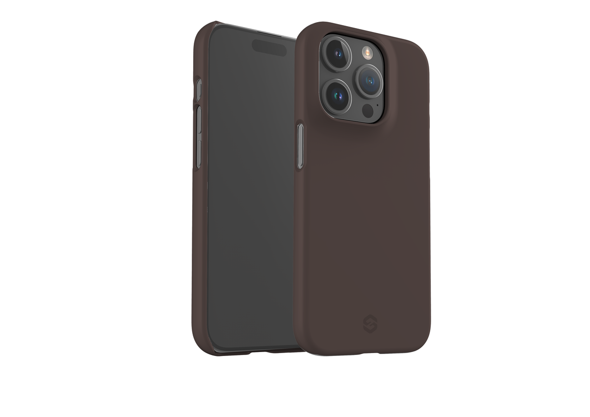 Basic Brown Snap Case in Gloss - iPhone 15 Series