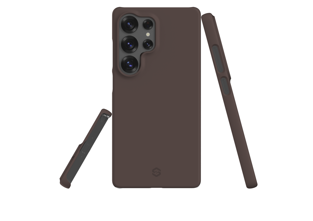Basic Brown Snap Case in Gloss - Samsung Galaxy S25 Series