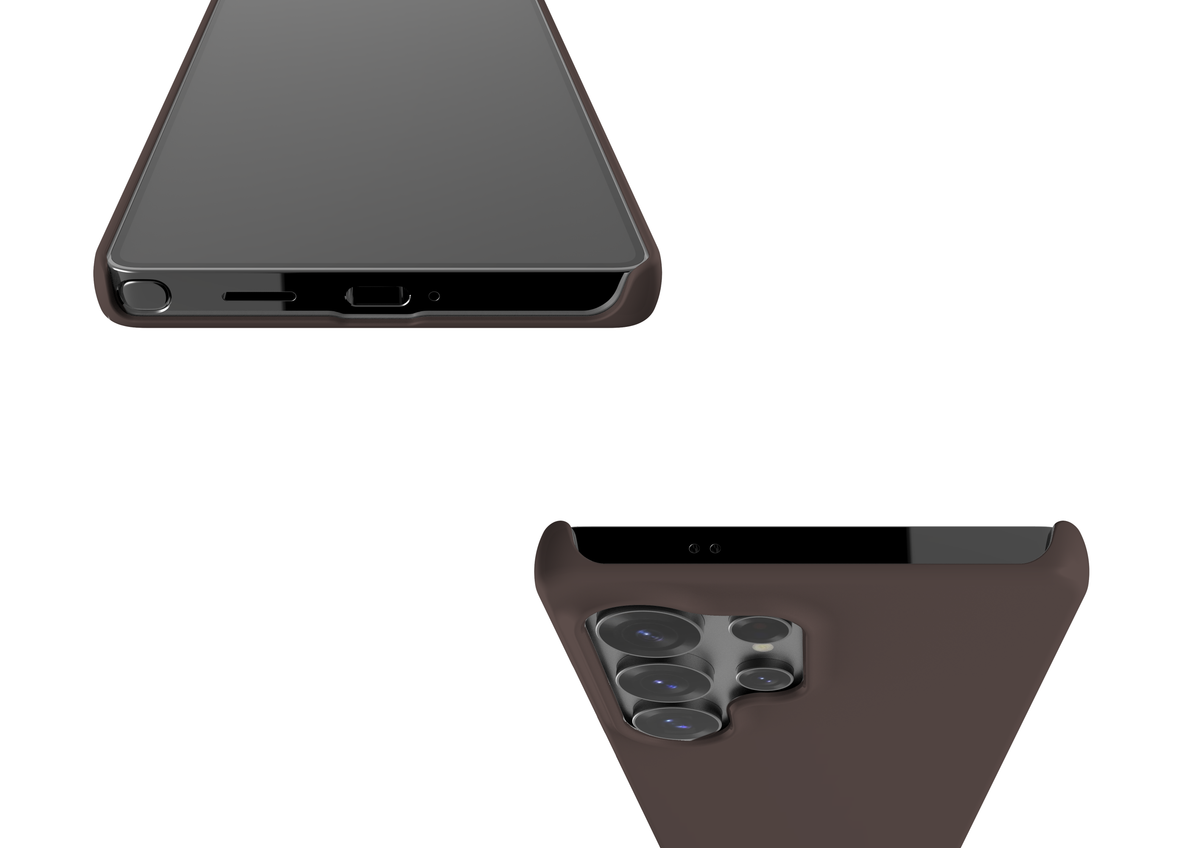 Basic Brown Snap Case in Gloss - Samsung Galaxy S25 Series