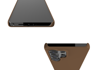 Basic Brown Snap Case in Gloss - Samsung Galaxy S25 Series