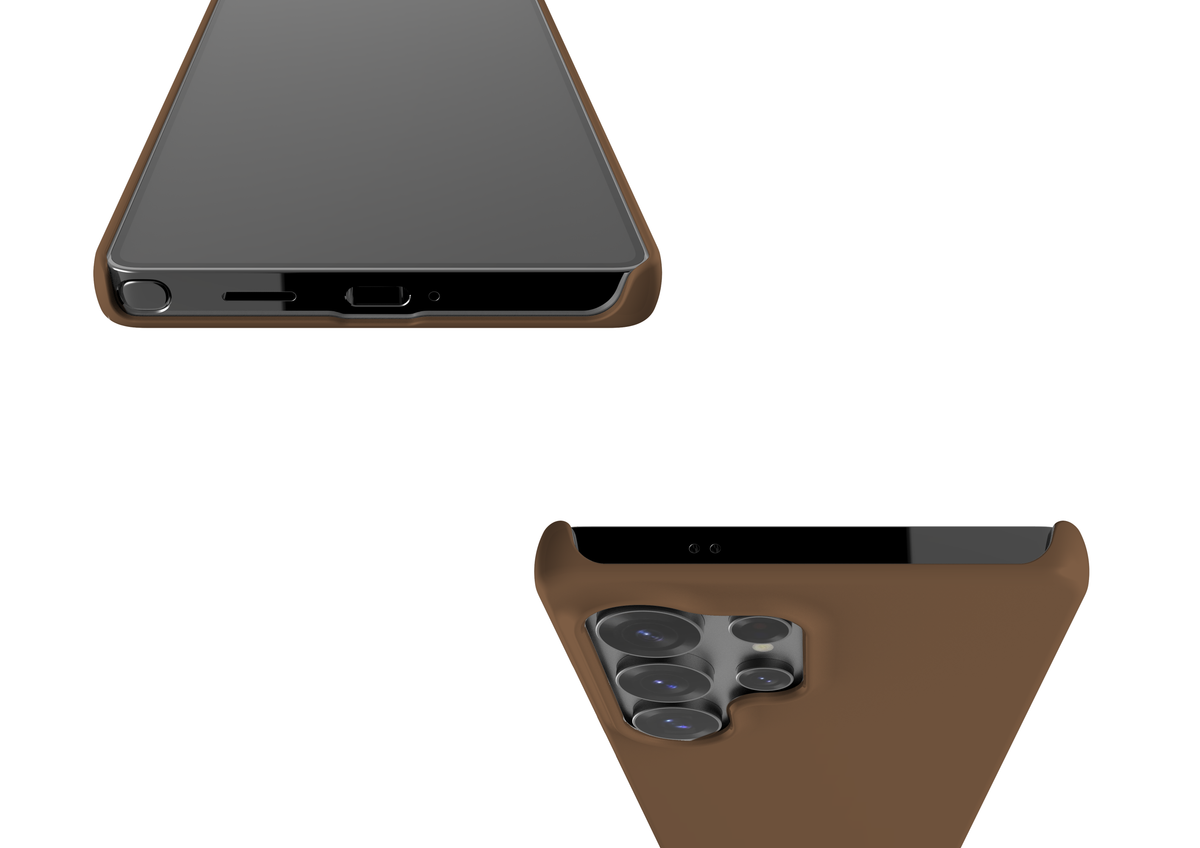 Basic Brown Snap Case in Gloss - Samsung Galaxy S25 Series