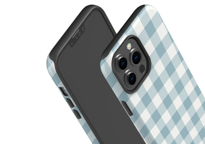 Teal Check Case - iPhone 13 Series