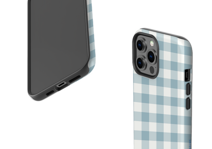 Teal Check Case - iPhone 13 Series