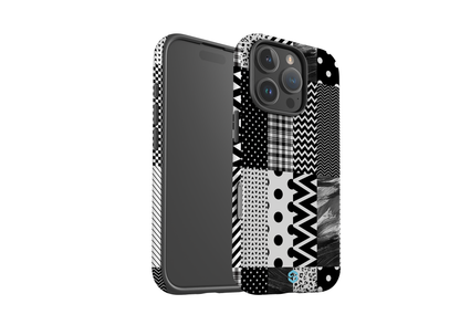 Noir Patchwork Case - iPhone 16 Series