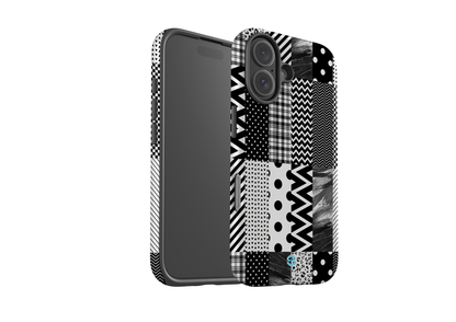 Noir Patchwork Case - iPhone 16 Series
