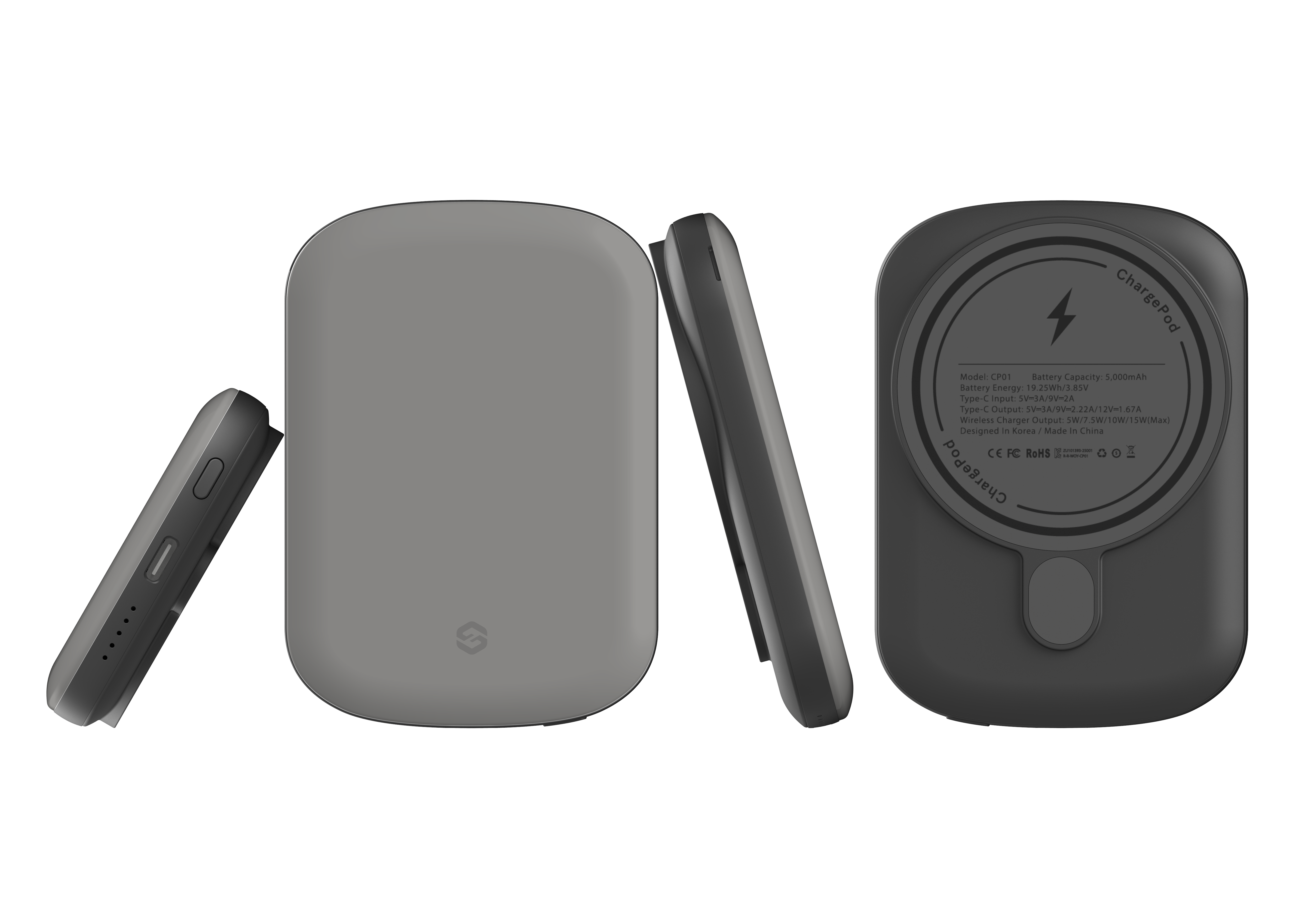 Stormy Grey MagSafe Power Bank
