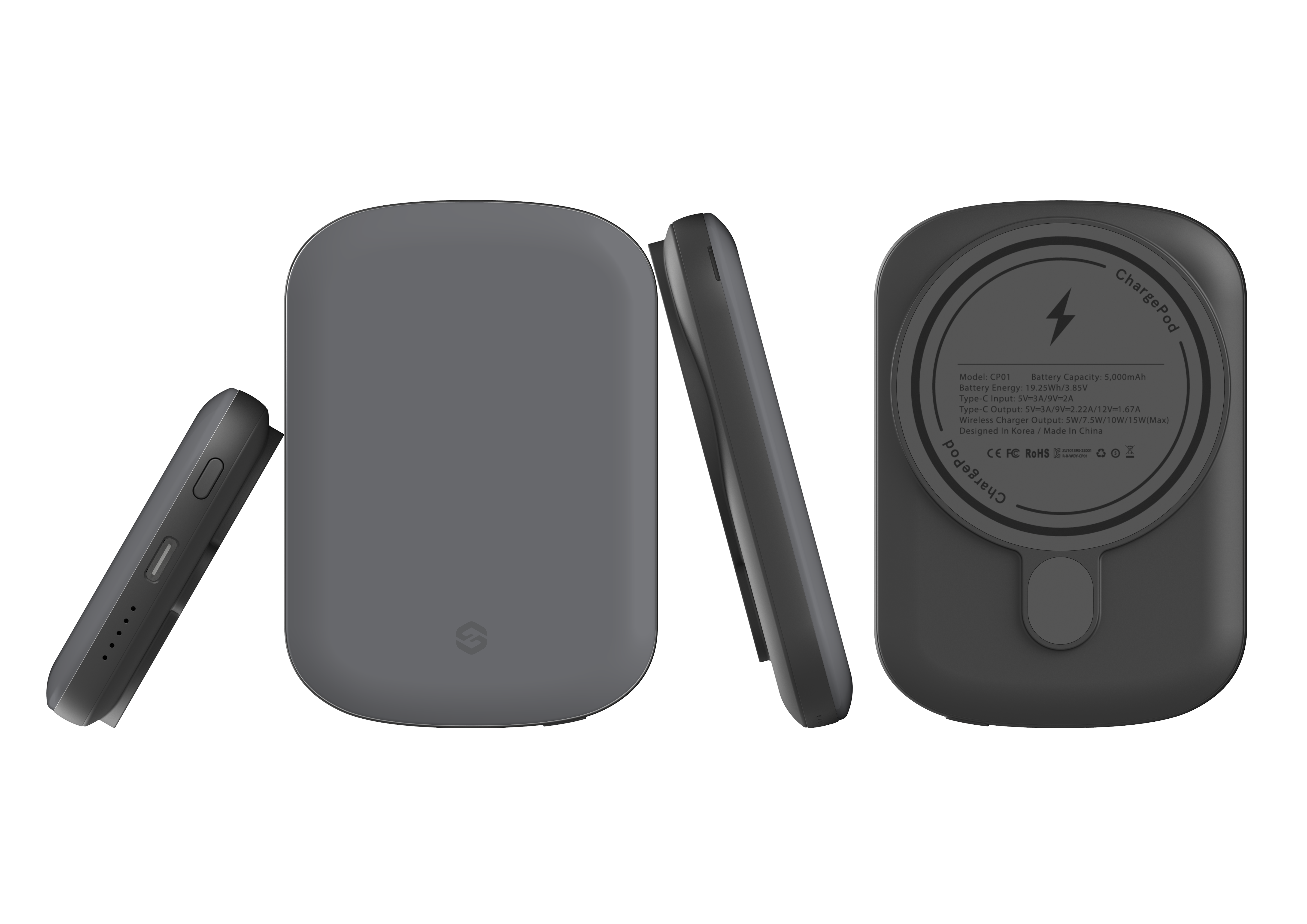 Stormy Grey MagSafe Power Bank
